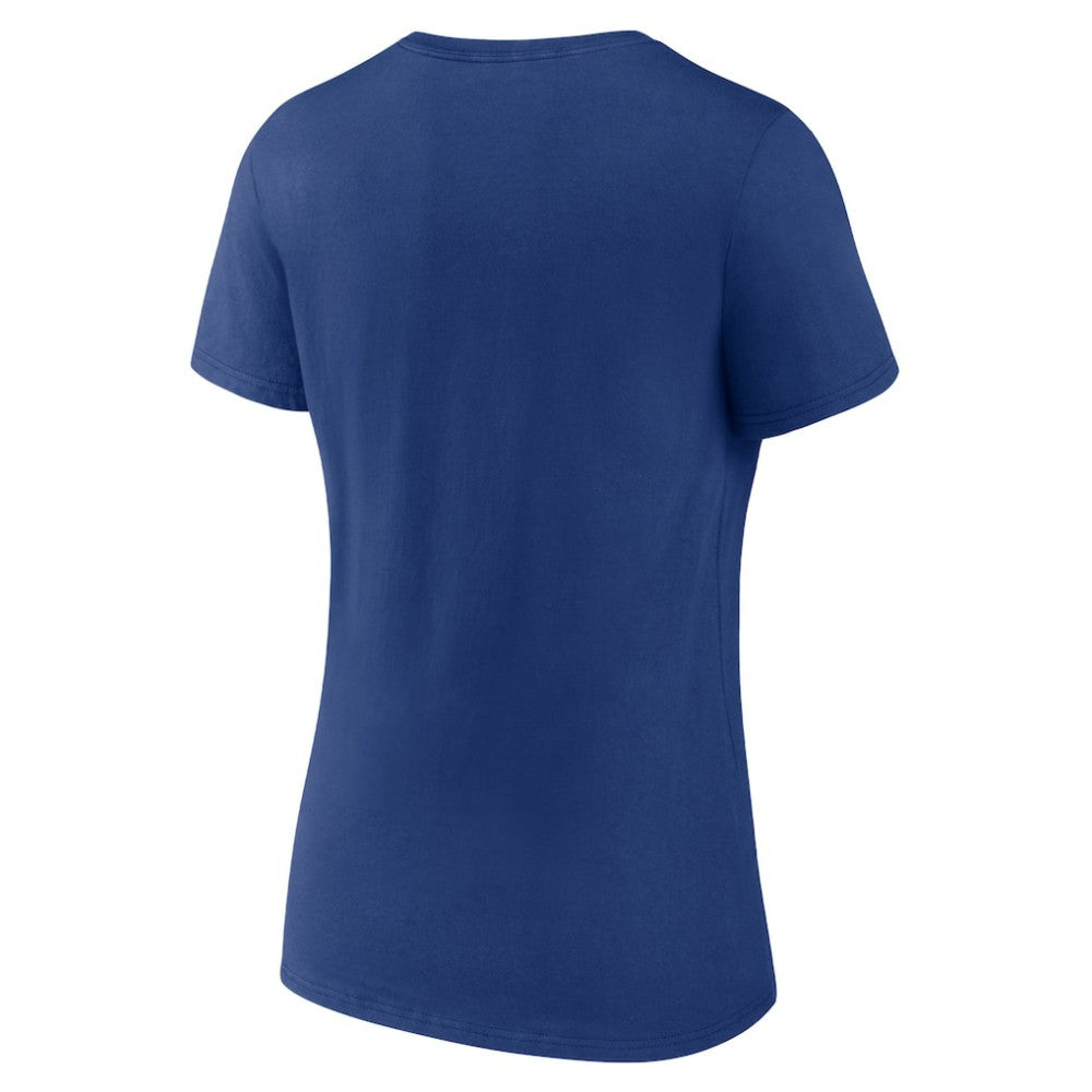 Toronto Maple Leafs - Women's Team Logo V-Neck T-Shirt Blue