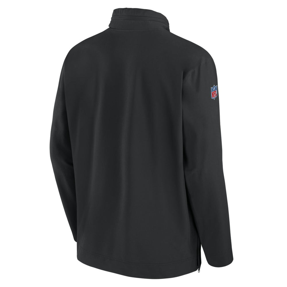 New York Jets Sideline Coach Half-Zip Jacket Black - Nike