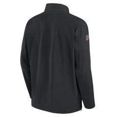 New York Jets Sideline Coach Half-Zip Jacket Black - Nike