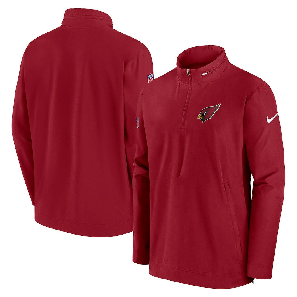 Arizona Cardinals Sideline Coach Half-Zip Jacket Cardinal - Nike