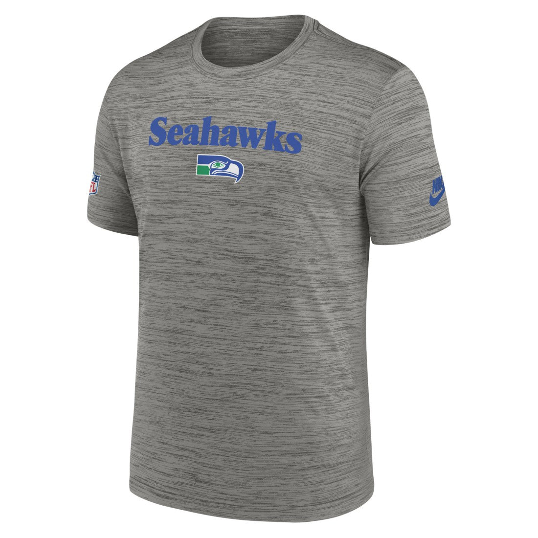 Seattle Seahawks Throwback Sideline Performance T-Shirt Heather Charcoal - Nike