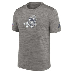 Dallas Cowboys 2023 Sideline Alternate Logo Performance T-Shirt Heather Charcoal - Nike