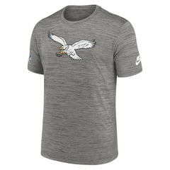 Philadelphia Eagles Sideline Alternate Logo Performance T-Shirt Heather Charcoal - Nike