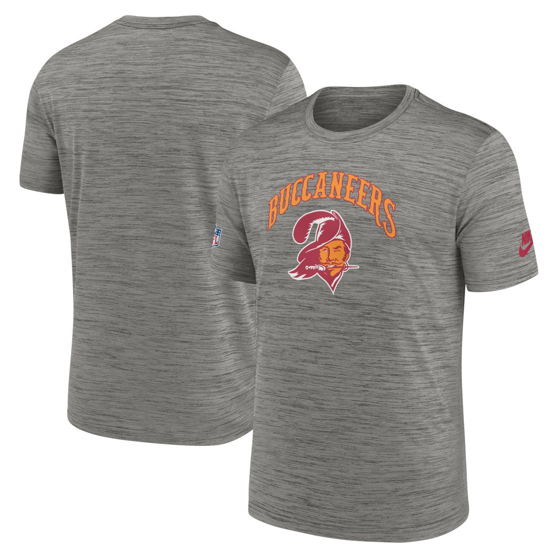 Tampa Bay Buccaneers Throwback Sideline Performance T-Shirt Heather Charcoal - Nike