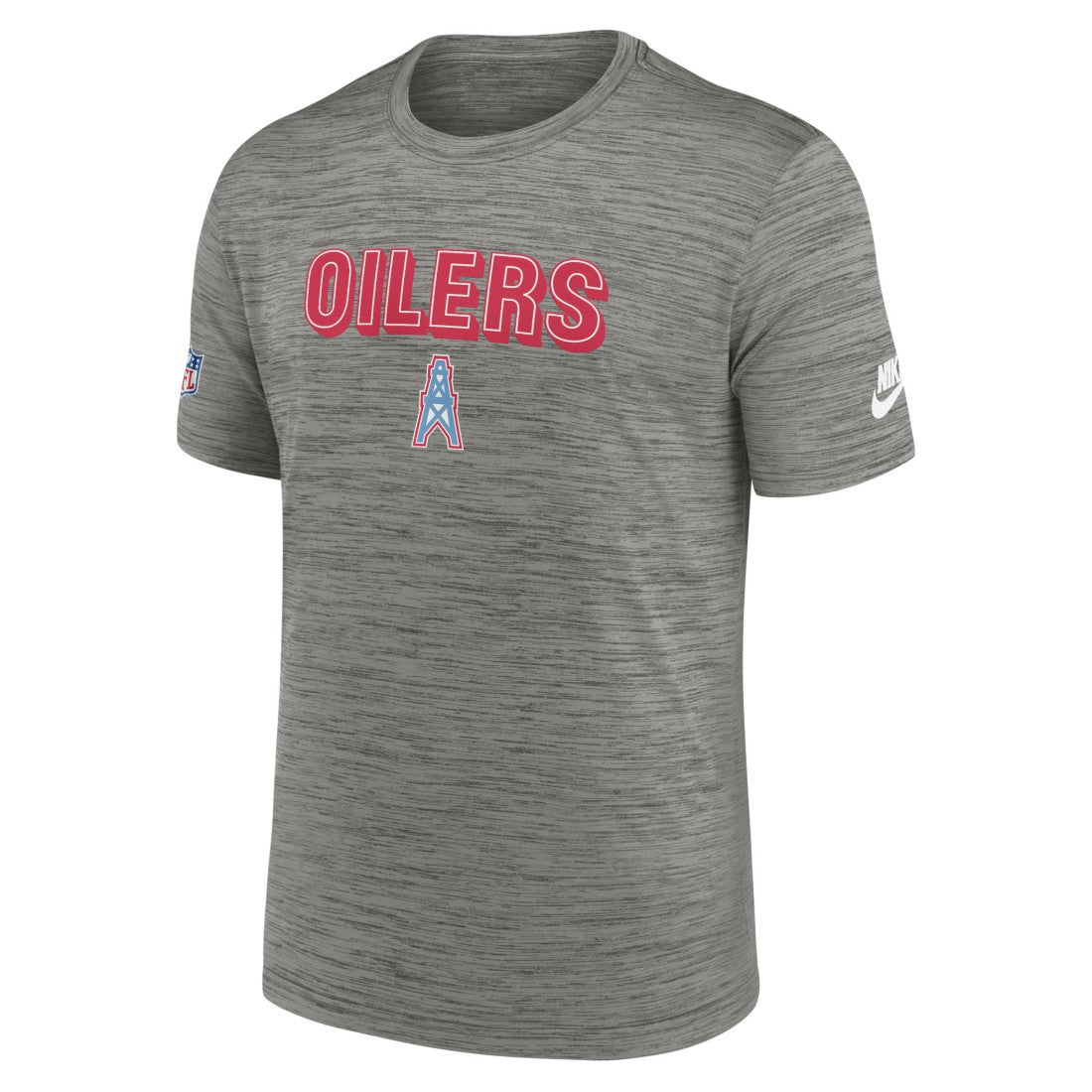 Tennessee Titans Oilers Throwback Sideline Alternate Performance T-Shirt Heather Charcoal - Nike