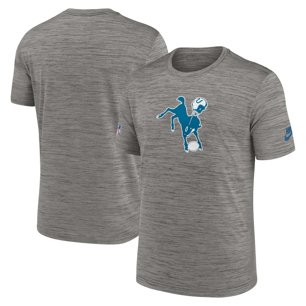 Indianapolis Colts Indiana Nights Alternate Sideline Performance T-Shirt Heather Charcoal - Nike