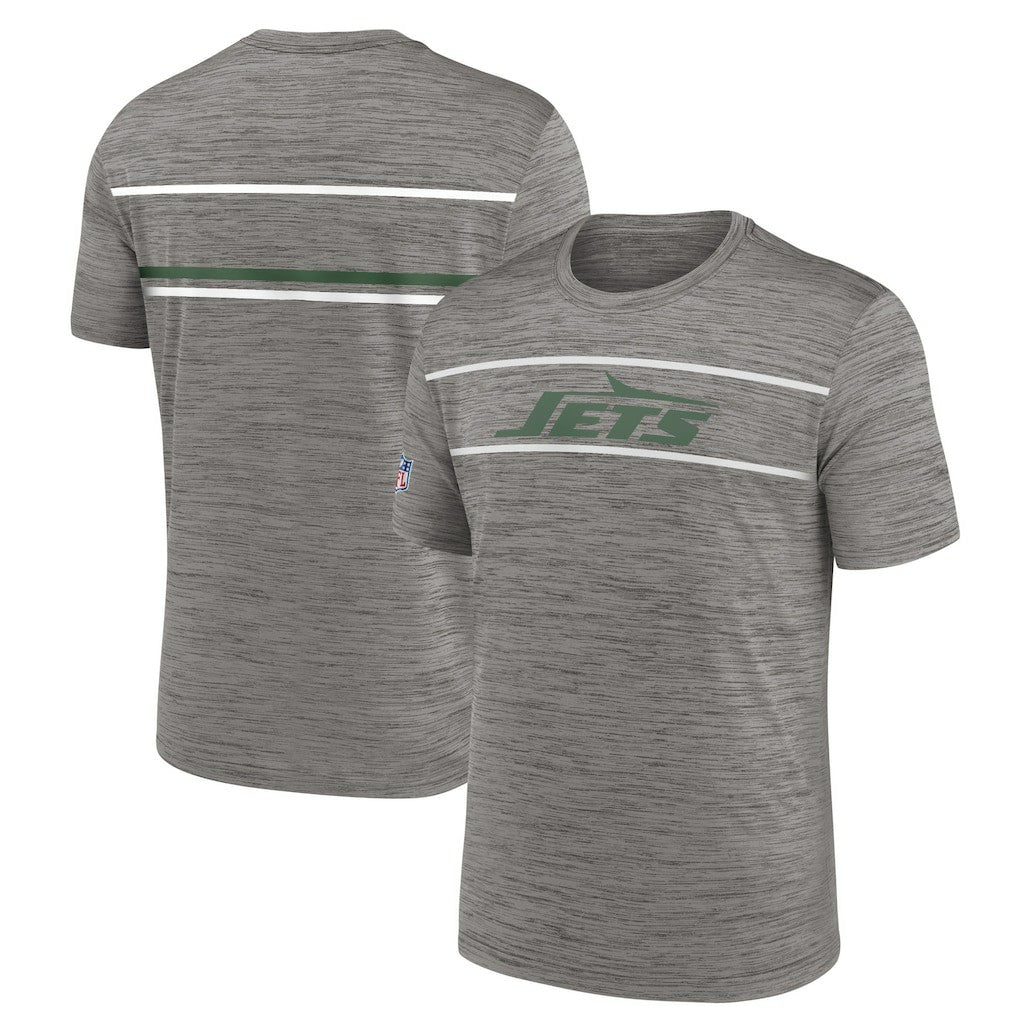 New York Jets Legacy Sideline Performance T-Shirt Heather Charcoal - Nike