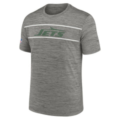 New York Jets Legacy Sideline Performance T-Shirt Heather Charcoal - Nike