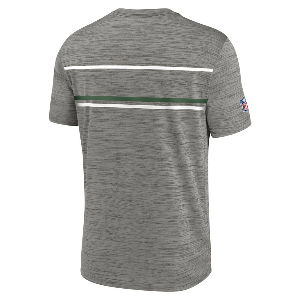New York Jets Legacy Sideline Performance T-Shirt Heather Charcoal - Nike