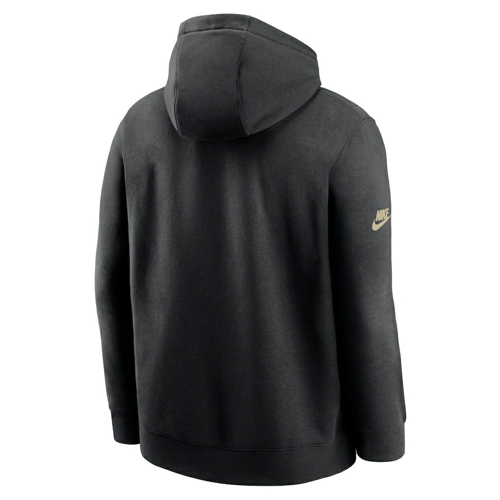 New Orleans Saints 2023 Sideline Club Alternate Tri-Blend Pullover Hoodie Black - Nike