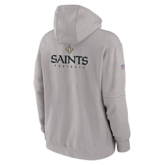 New Orleans Saints Sideline Club Fleece Pullover Hoodie Gray - Nike
