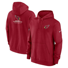 Arizona Cardinals Sideline Club Fleece Pullover Hoodie Cardinal - Nike