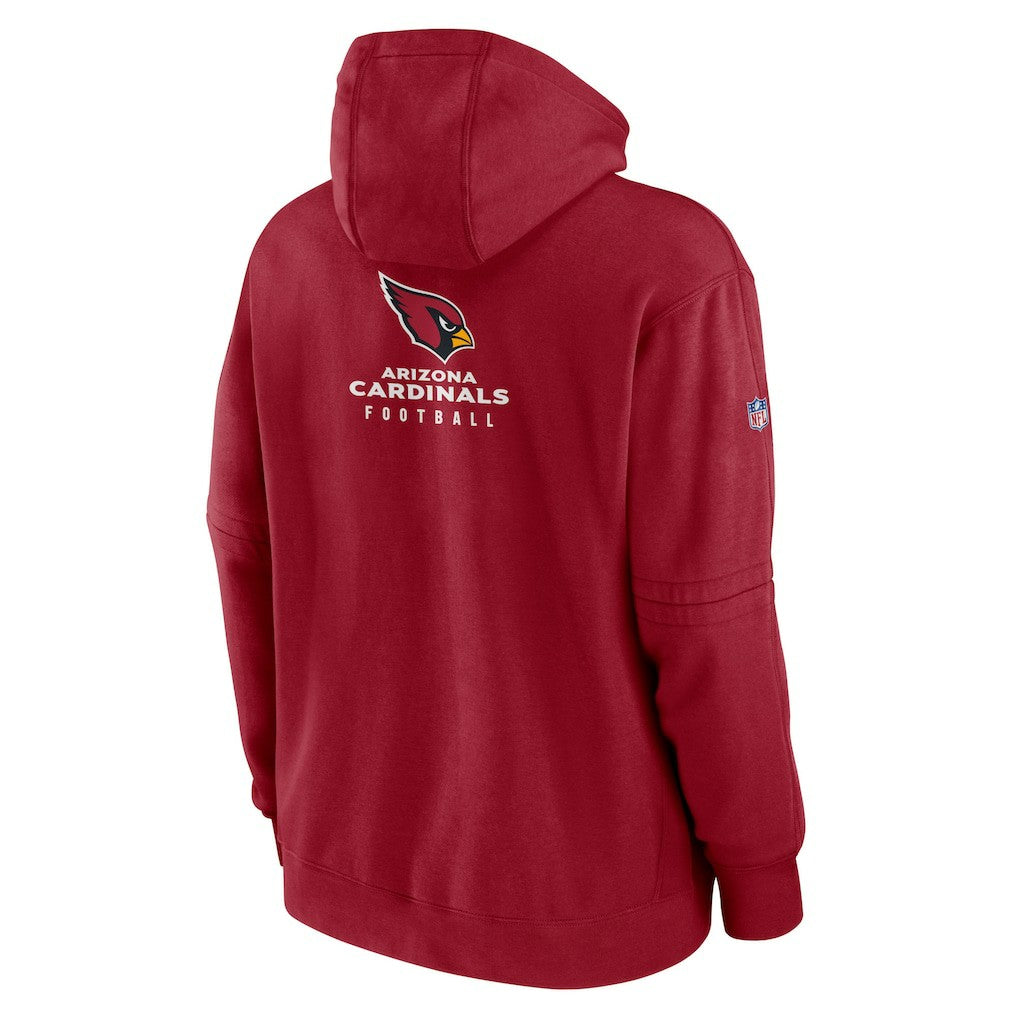 Arizona Cardinals Sideline Club Fleece Pullover Hoodie Cardinal - Nike
