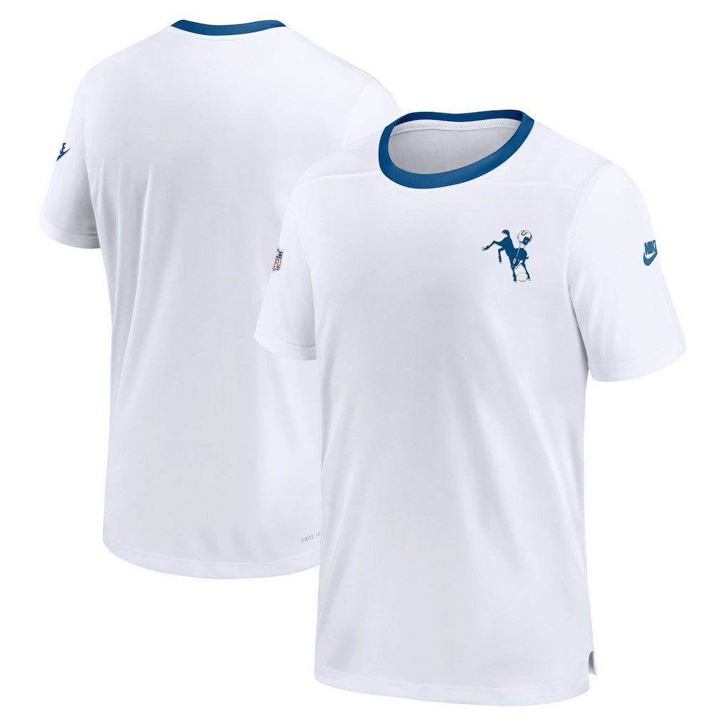 Indianapolis Colts Indiana Nights Alternate Coach Performance T-Shirt White - Nike