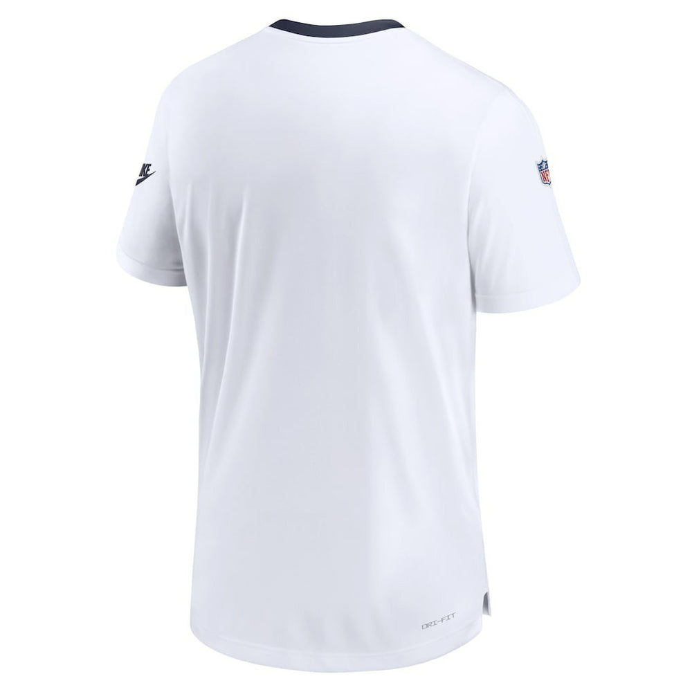 Dallas Cowboys Men's Sideline Coaches Alternate Performance T-Shirt White - Nike