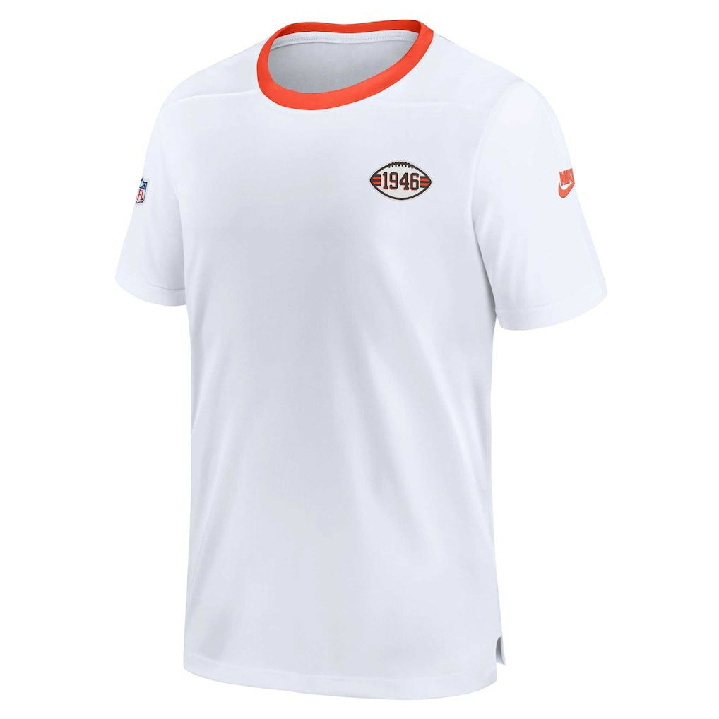 Cleveland Browns Men's Sideline Coaches Alternate Performance T-Shirt White - Nike