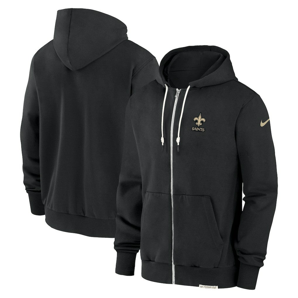 New Orleans Saints Sideline Performance Full-Zip Hoodie Jacket Black - Nike