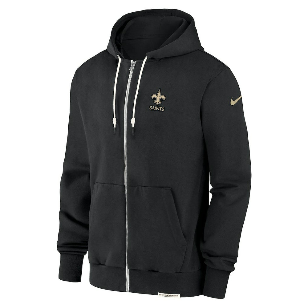 New Orleans Saints Sideline Performance Full-Zip Hoodie Jacket Black - Nike