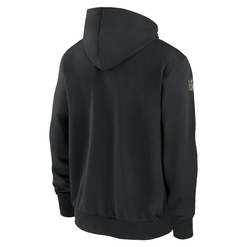 New Orleans Saints Sideline Performance Full-Zip Hoodie Jacket Black - Nike