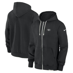 New York Jets Sideline Performance Full-Zip Hoodie Sweatshirt Black - Nike