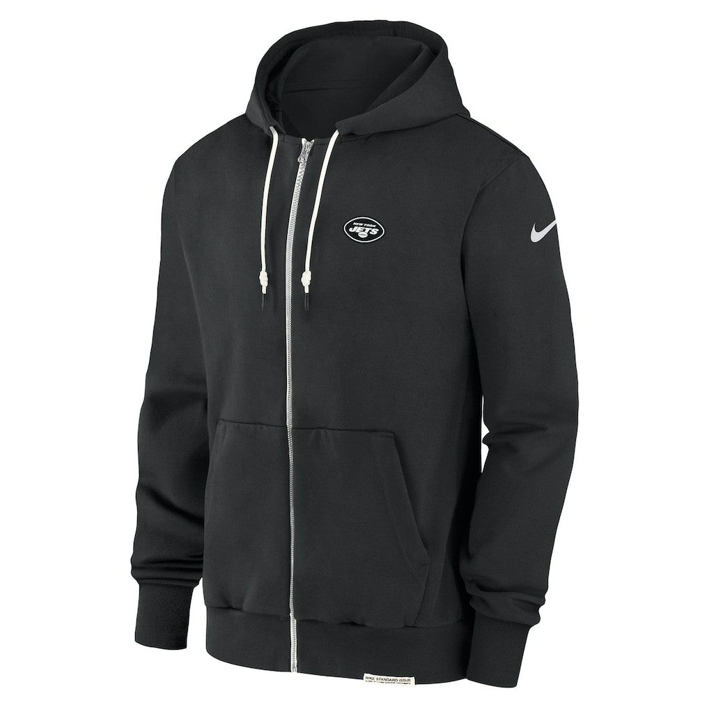 New York Jets Sideline Performance Full-Zip Hoodie Sweatshirt Black - Nike