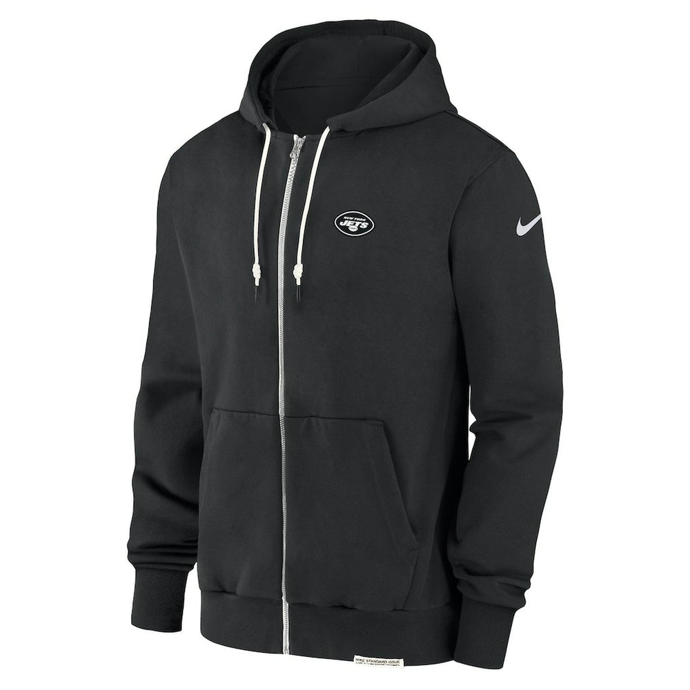 New York Jets Sideline Performance Full-Zip Hoodie Sweatshirt Black - Nike