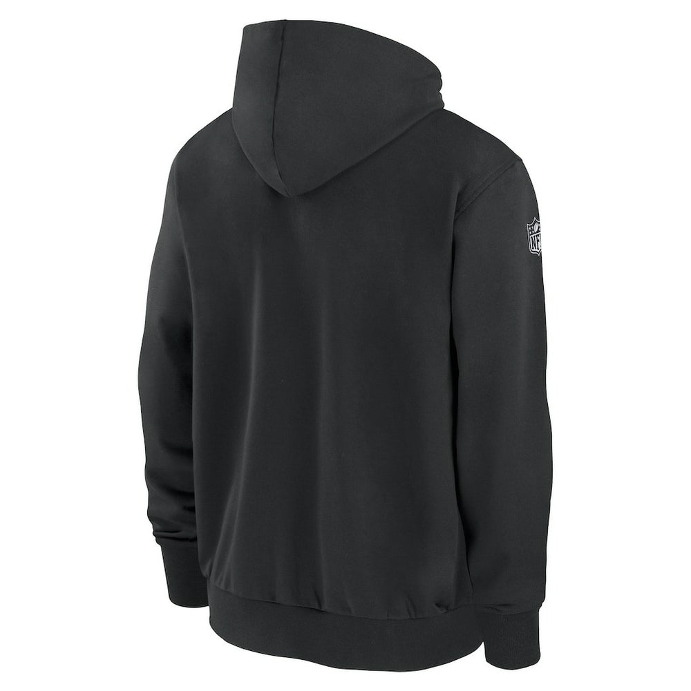 New York Jets Sideline Performance Full-Zip Hoodie Sweatshirt Black - Nike