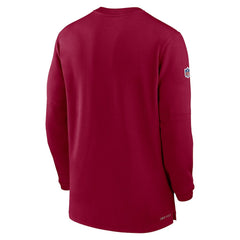 Washington Commanders 2023 Sideline Performance Long Sleeve Tri-Blend Quarter-Zip Top Burgundy - Nike