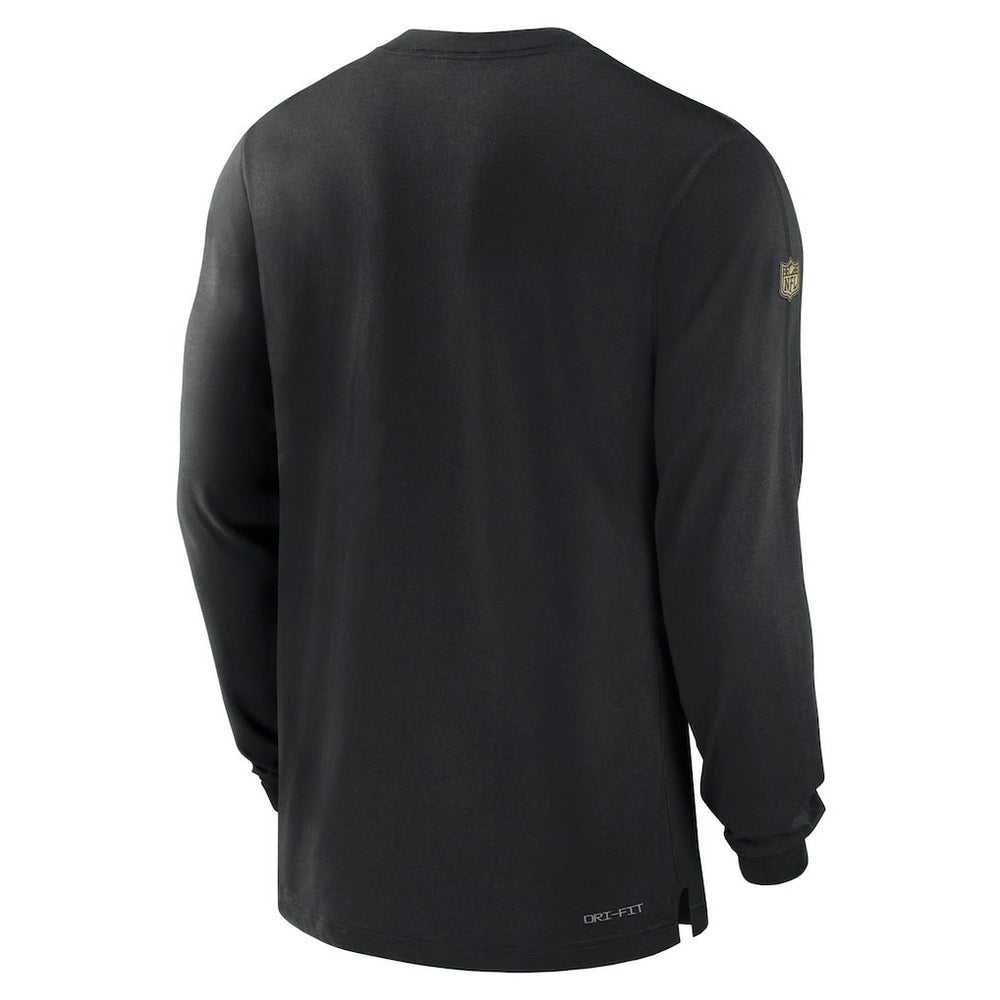 New Orleans Saints 2023 Sideline Performance Long Sleeve T-Shirt Black - Nike