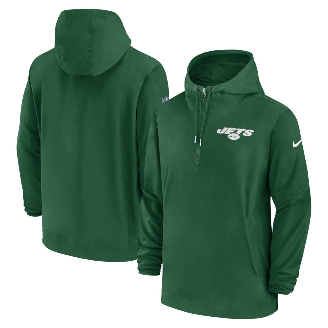 New York Jets Sideline Half-Zip Hoodie Green - Nike