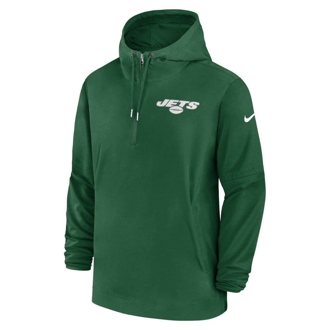 New York Jets Sideline Half-Zip Hoodie Green - Nike