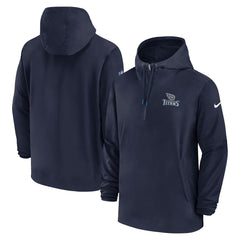 Tennessee Titans Sideline Half-Zip Hoodie Navy - Nike