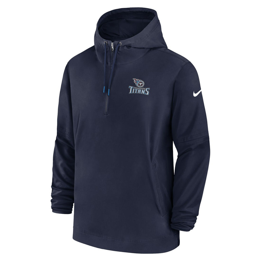 Tennessee Titans Sideline Half-Zip Hoodie Navy - Nike
