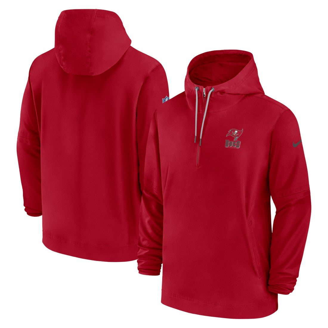 Tampa Bay Buccaneers Sideline Half-Zip Hoodie Red - Nike