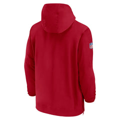 Tampa Bay Buccaneers Sideline Half-Zip Hoodie Red - Nike