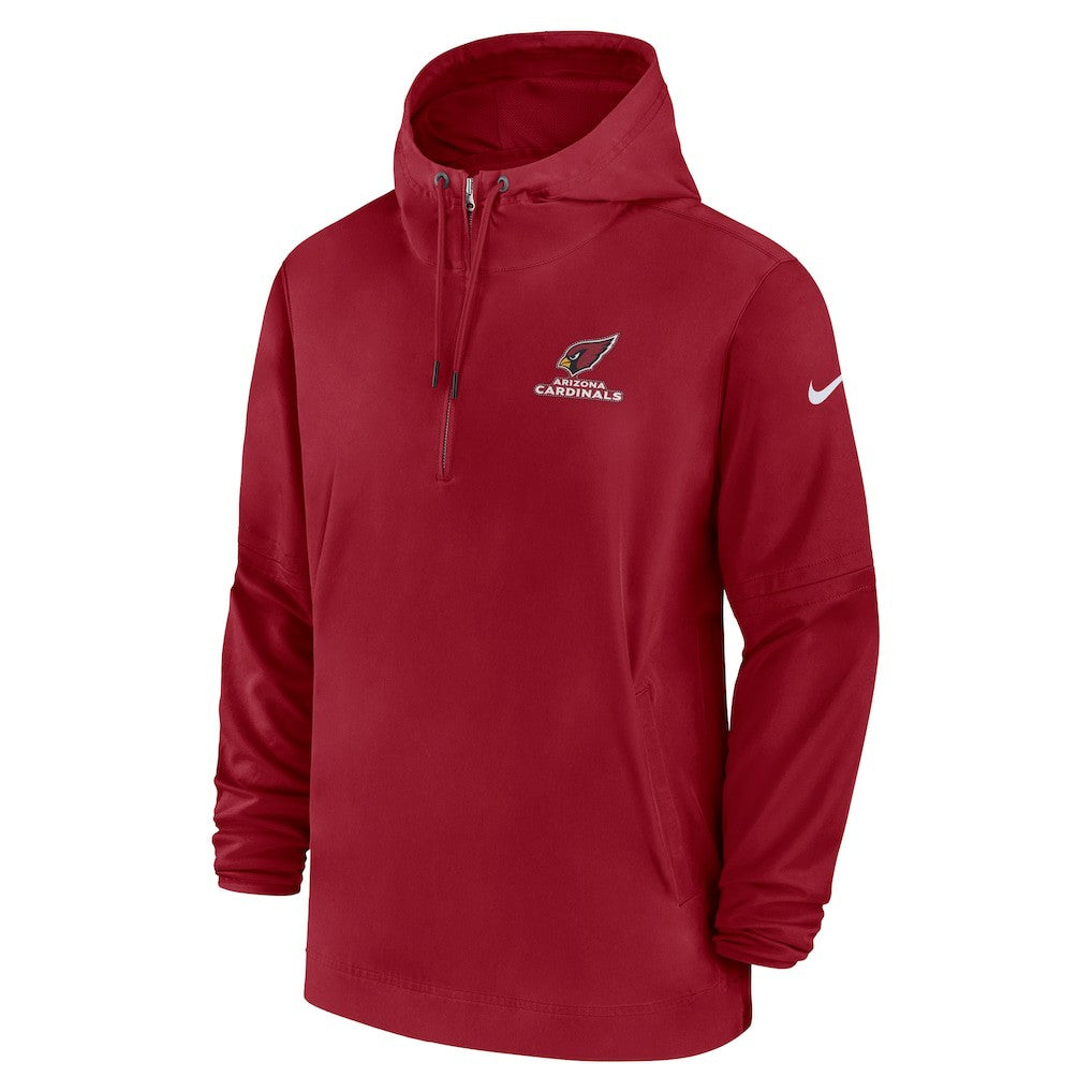 Arizona Cardinals Sideline Half-Zip Hoodie Cardinal - Nike