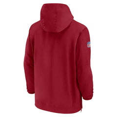 Arizona Cardinals Sideline Half-Zip Hoodie Cardinal - Nike