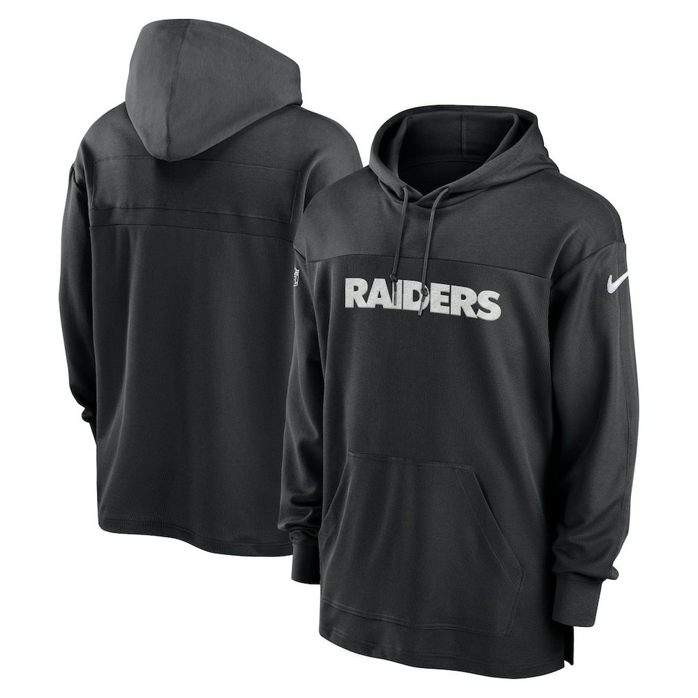 Las Vegas Raiders 2023 Sideline Lightweight Performance Hooded Top Black - Nike