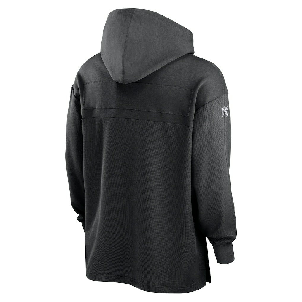 Las Vegas Raiders 2023 Sideline Lightweight Performance Hooded Top Black - Nike