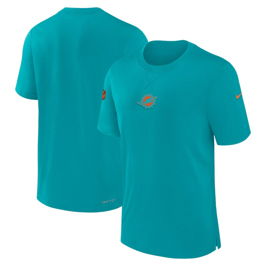 Miami Dolphins 2023 Sideline Performance T-Shirt Aqua - Nike