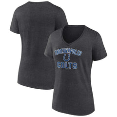 Indianapolis Colts Women's Victory Arch Team V-Neck T-Shirt Charcoal - NFL