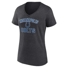 Indianapolis Colts Women's Victory Arch Team V-Neck T-Shirt Charcoal - NFL