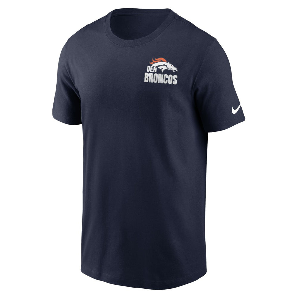 Denver Broncos Blitz Essential T-Shirt Navy - Nike