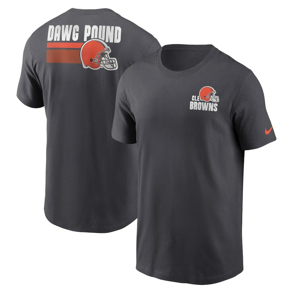 Cleveland Browns Blitz Essential T-Shirt Anthracite - Nike