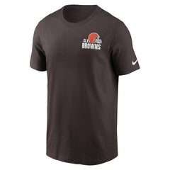 Cleveland Browns Blitz Essential T-Shirt Brown - Nike
