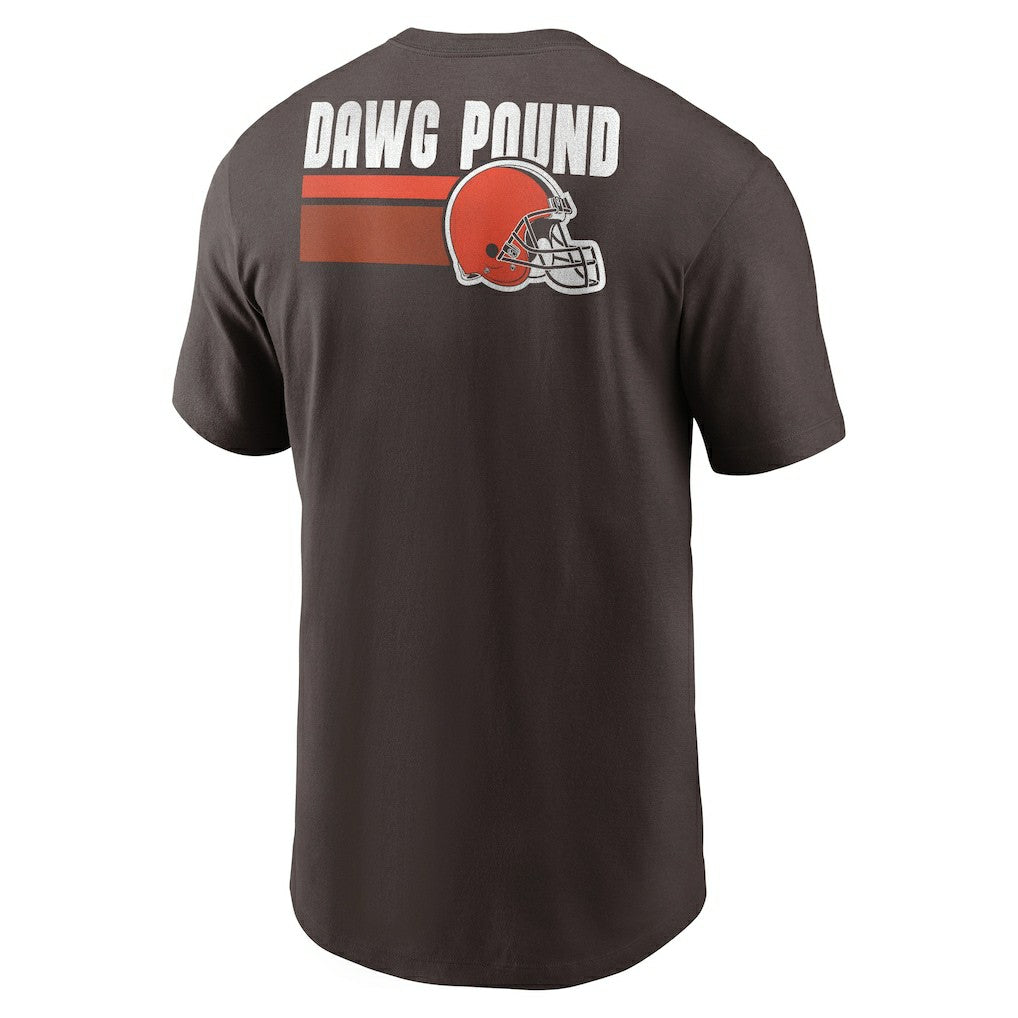 Cleveland Browns Blitz Essential T-Shirt Brown - Nike