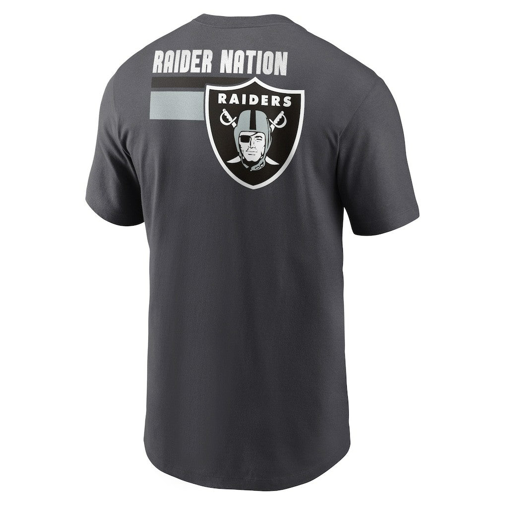 Las Vegas Raiders Blitz Essential T-Shirt Anthracite - Nike