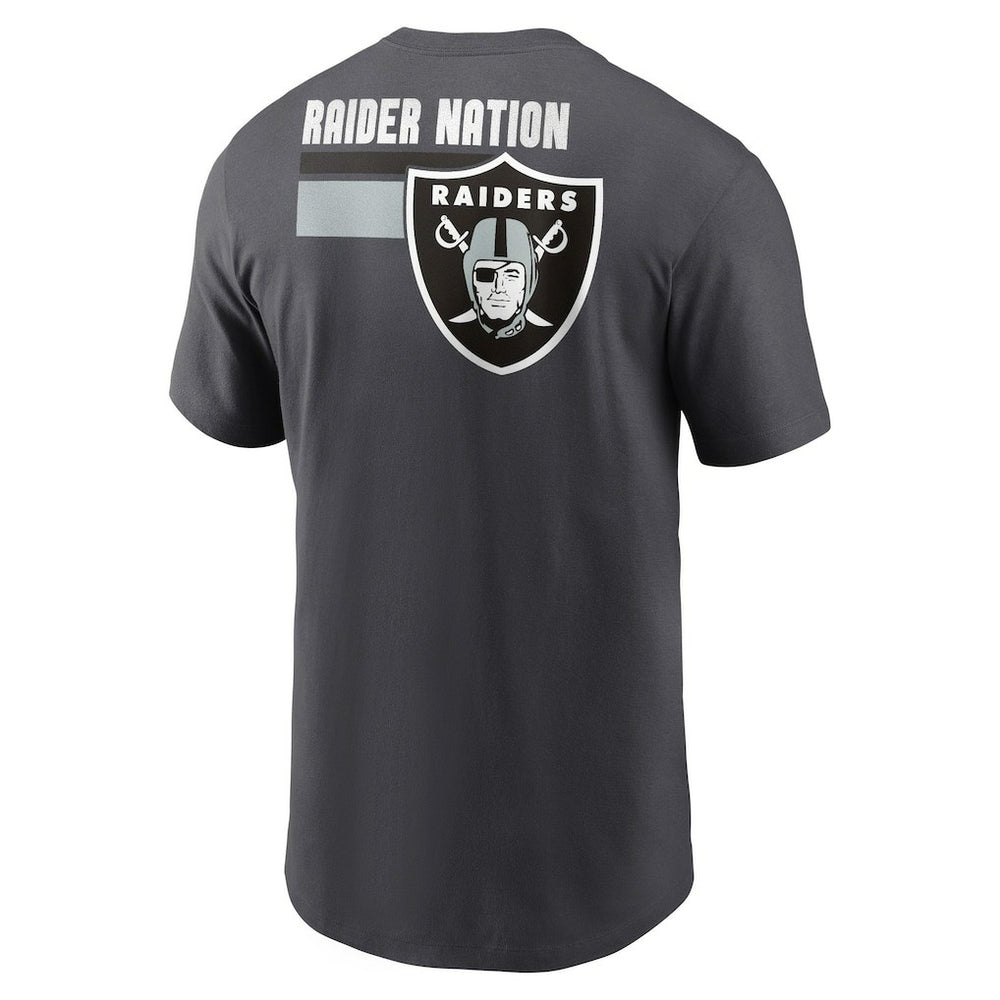 Las Vegas Raiders Blitz Essential T-Shirt Anthracite - Nike