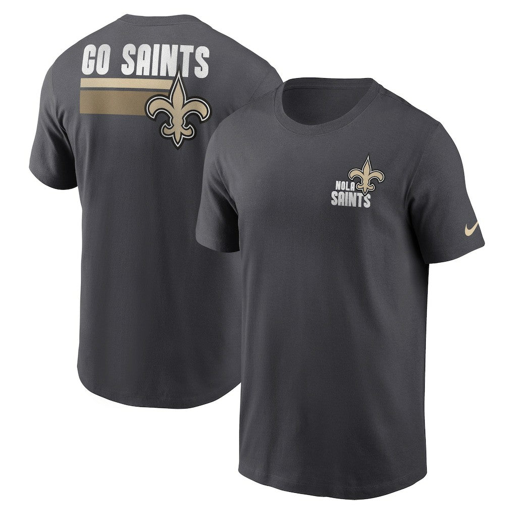 New Orleans Saints Blitz Essential T-Shirt Anthracite - Nike