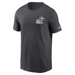 New Orleans Saints Blitz Essential T-Shirt Anthracite - Nike